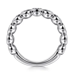 Online Gabriel & Co. Amalfi - 14K White Gold Bezel Set Diamond Anniversary Band - 1 ct