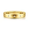Best Gabriel & Co. Amarelle - 14K Yellow Gold Flush Set Diamond Eternity Band - 0.09 ct