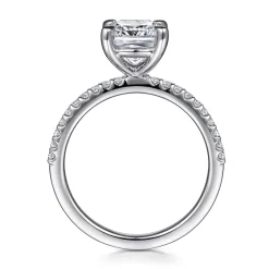 Online Gabriel & Co. Amata - 14K White Gold Cushion Cut Diamond Engagement Ring