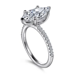 Online Gabriel & Co. Amata - 14K White Gold Marquise Diamond Engagement Ring