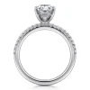 New Gabriel & Co. Amata - 14K White Gold Marquise Shape Diamond Engagement Ring