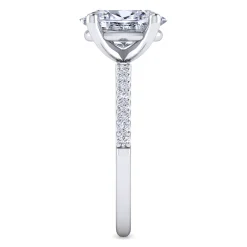 Discount Gabriel & Co. Amata - 14K White Gold Oval Diamond Engagement Ring