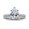 Best Gabriel & Co. Amata - 14K White Gold Pear Shape Diamond Engagement Ring