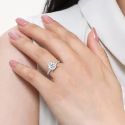 Sale Gabriel & Co. Amata - 14K White Gold Round Diamond Engagement Ring