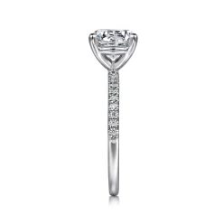 Sale Gabriel & Co. Amata - 14K White Gold Round Diamond Engagement Ring