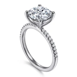 Online Gabriel & Co. Amata - 14K White Gold Round Diamond Engagement Ring