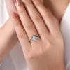 Online Gabriel & Co. Amelie - 14K Yellow and White Gold Oval Halo Diamond Engagement Ring