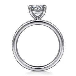 Discount Gabriel & Co. Amena - Platinum Round Diamond Engagement Ring