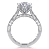 Best Gabriel & Co. Amidala - Vintage Inspired 14K White Gold Marquise Shape Solitaire Diamond Engagement Ring