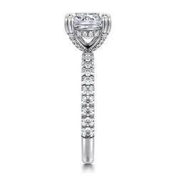 Hot Gabriel & Co. Amira - 14K White Gold Cushion Cut Diamond Engagement Ring