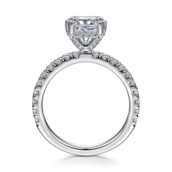 Online Gabriel & Co. Amira - 14K White Gold Cushion Cut Diamond Engagement Ring