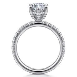 Best Gabriel & Co. Amira - 14K White Gold Marquise Cut Diamond Engagement Ring
