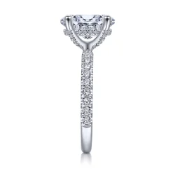 Gabriel & Co. Amira - 14K White Gold Oval Diamond Engagement Ring