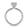 Gabriel & Co. Amira - 14K White Gold Princess Cut Diamond Engagement Ring