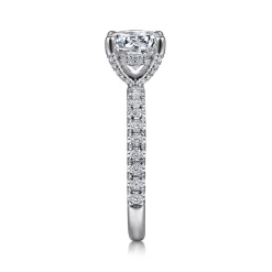 Sale Gabriel & Co. Amira - 14K White Gold Round Diamond Engagement Ring