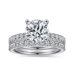 Sale Gabriel & Co. Amira - 14K White Gold Round Diamond Engagement Ring