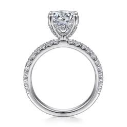 Sale Gabriel & Co. Amira - 14K White Gold Round Diamond Engagement Ring