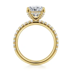 Online Gabriel & Co. Amira - 14K Yellow Gold Princess Cut Diamond Engagement Ring