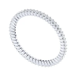 Discount Gabriel & Co. Andalucia - 14K White Gold Prong Set Diamond Eternity Band - 0.25 ct