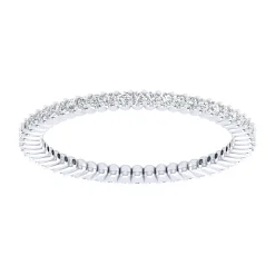Discount Gabriel & Co. Andalucia - 14K White Gold Prong Set Diamond Eternity Band - 0.25 ct