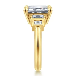 Gabriel & Co. Andre - 14K Yellow Gold Emerald Cut Diamond Engagement Ring