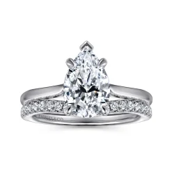 Online Gabriel & Co. Anne - 14K White Gold Pear Shape Solitaire Diamond Engagement Ring