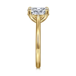 Gabriel & Co. Anne - 14K Yellow Gold Oval Solitaire Diamond Engagement Ring