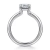 Clearance Gabriel & Co. Annie - 14K White Gold Split Shank Emerald Cut Diamond Engagement Ring