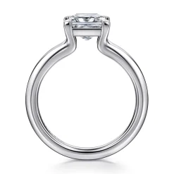 Gabriel & Co. Annie - 14K White Gold Split Shank Princess Cut Diamond Engagement Ring