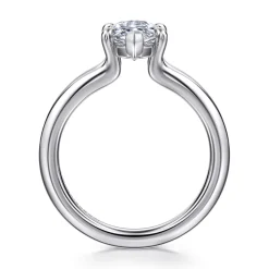 Best Gabriel & Co. Annie - 14K White Gold Split Shank Marquise Shape Diamond Engagement Ring