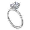 Discount Gabriel & Co. Anuk - 14K White Gold Oval Diamond Engagement Ring