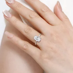 Online Gabriel & Co. Anuk - 14K White Gold Oval Diamond Engagement Ring