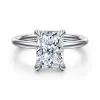 New Gabriel & Co. Anuk - 14K White Gold Radiant Diamond Engagement Ring