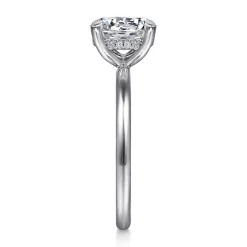 Hot Gabriel & Co. Anuk - 14K White Gold Round Diamond Engagement Ring