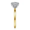 New Gabriel & Co. Anuk - 14K Yellow-White Gold Round Diamond Engagement Ring