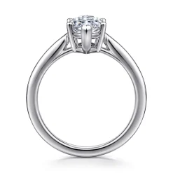 Hot Gabriel & Co. Anushka - 14K White Gold Marquise Shape Solitaire Diamond Engagement Ring