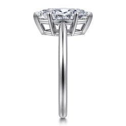Hot Gabriel & Co. Anushka - 14K White Gold Marquise Shape Solitaire Diamond Engagement Ring