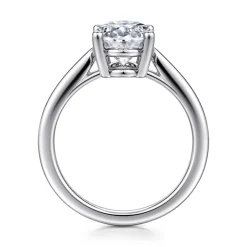 Online Gabriel & Co. Anushka - 14K White Gold Oval Solitaire Diamond Engagement Ring