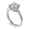 Best Gabriel & Co. Anushka - 14K White Gold Round Solitaire Diamond Engagement Ring