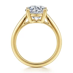 Best Gabriel & Co. Anushka - 14K Yellow Gold Round Solitaire Diamond Engagement Ring