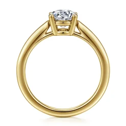 New Gabriel & Co. Anushka - 14K Yellow Gold Round Solitaire Diamond Engagement Ring