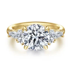 Online Gabriel & Co. Arielle - 14K Yellow Gold Round Five Stone Diamond Engagement Ring