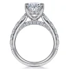 New Gabriel & Co. Artemis - 14K White Gold Diamond Engagement Ring