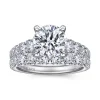 Discount Gabriel & Co. Artemis - 14K White Gold Round Diamond Engagement Ring