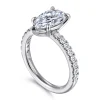 Online Gabriel & Co. Aruba - 14K White Gold Pear Shape Diamond Engagement Ring