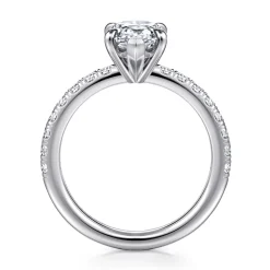 Online Gabriel & Co. Aruba - 14K White Gold Pear Shape Diamond Engagement Ring