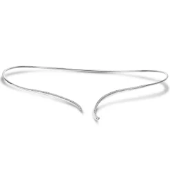 Online Gabriel & Co. Asymmetrical 14K White Gold Open Diamond Collar Necklace