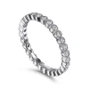 Hot Gabriel & Co. Athens - Vintage Inspired 14K White Gold Bezel Set Diamond Eternity Band - 0.3 ct