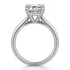 Outlet Gabriel & Co. Aure - 14K White Gold Emerald Cut Solitaire Diamond Engagement Ring