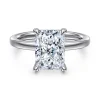Gabriel & Co. Austria - 14K White Gold Radiant Cut Diamond Engagement Ring